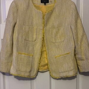 Talbots Yellow Textured Blazer